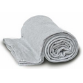 Sweatshirt Blanket 50"x 60" -- Heather Gray (Screeprinted) ***FREE RUSH***